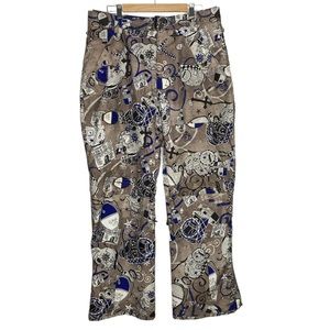 Grenade Fatigue Project Snowboard Pants in Skull, Cross and Grenade Print Sz L